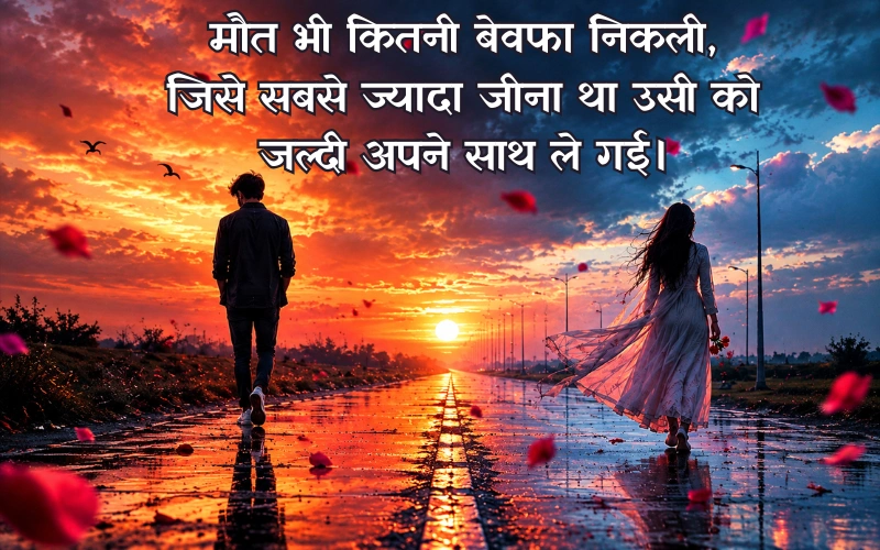 बेवफा मौत शायरी