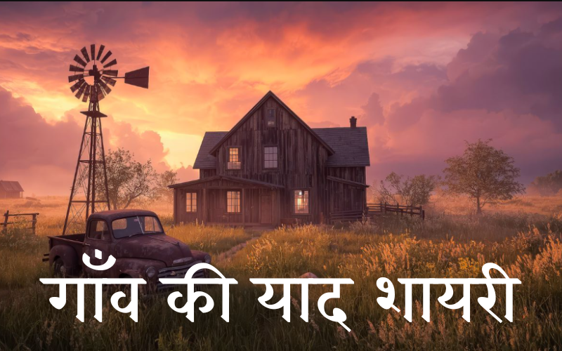 गाँव की याद शायरी