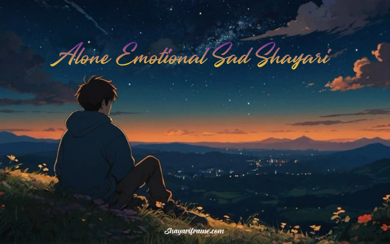30+ Best Alone Emotional Sad Shayari | Shayariframe.com