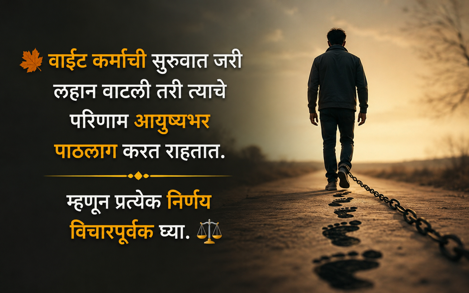 Bad Karma Quotes in Marathi