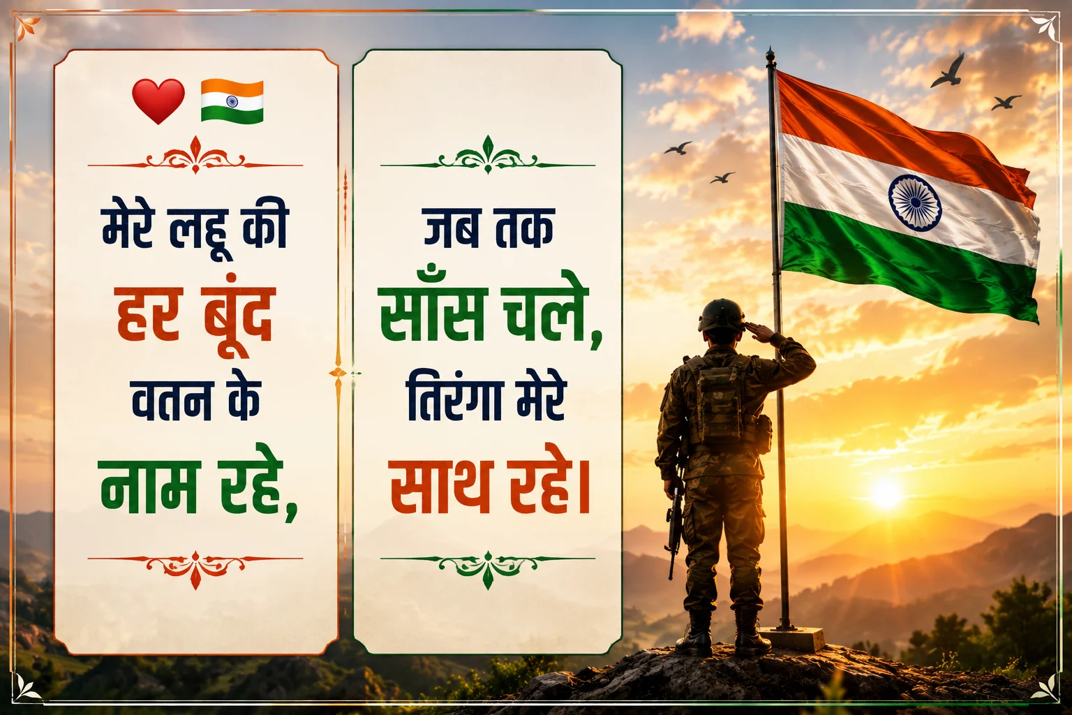 Emotional Attitude Desh Bhakti Shayari in Hindi