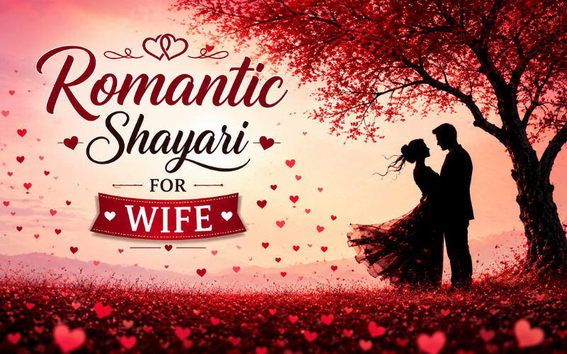 30+ Best Romantic Shayari For Wife | Shayari Frame