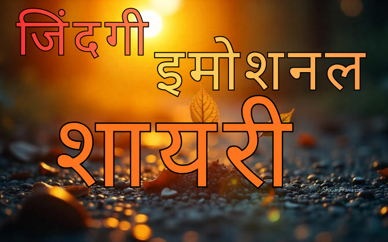 30+ Best जिंदगी इमोशनल शायरी | Shayari Frame