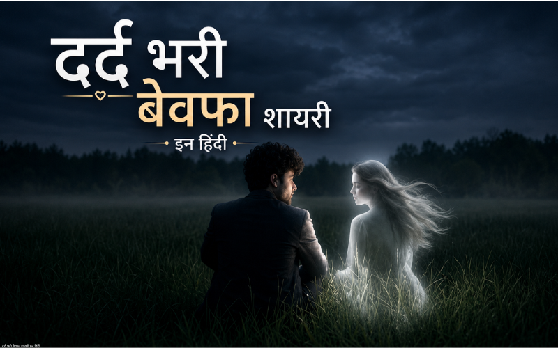 30+ Best दर्द भरी बेवफा शायरी इन हिंदी  – Shayari Frame