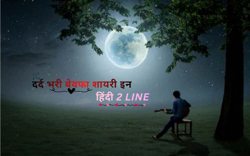 30+ Best दर्द भरी बेवफा शायरी इन हिंदी 2 Line | Shayari Frame