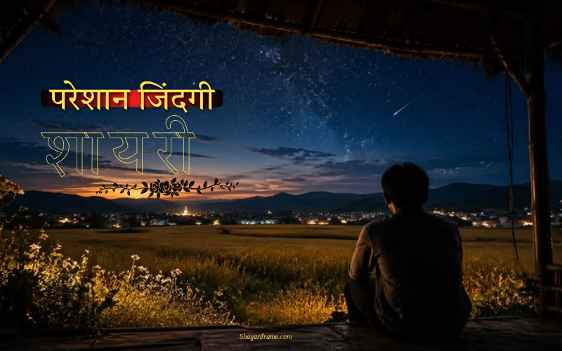 30+ Best परेशान जिंदगी शायरी | Shayari Frame