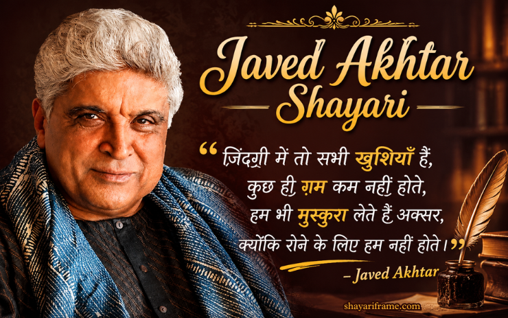 150+ Best Javed Akhtar Shayari | दिल को छू लेने वाली बेहतरीन शायरी – Shayari Frame