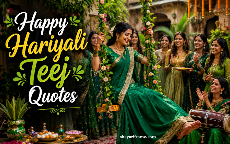 60+ Best Happy Hariyali Teej Quotes | Heart Touching Teej Quotes in Hindi for WhatsApp and Instagram – Shayari Frame