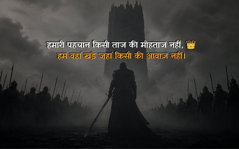 Royal Attitude Shayari In English