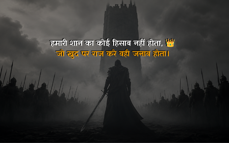 Royal Attitude Shayari In English