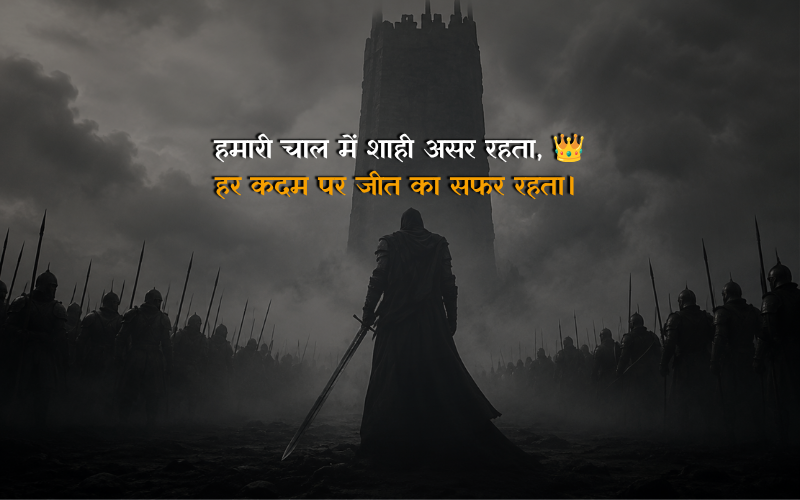 Royal Attitude Shayari In English