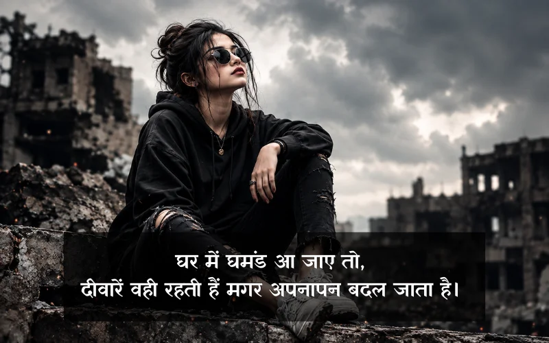 Family Rishte Ghamand Shayari