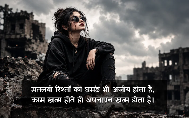 Matlabi Rishte Ghamand Shayari