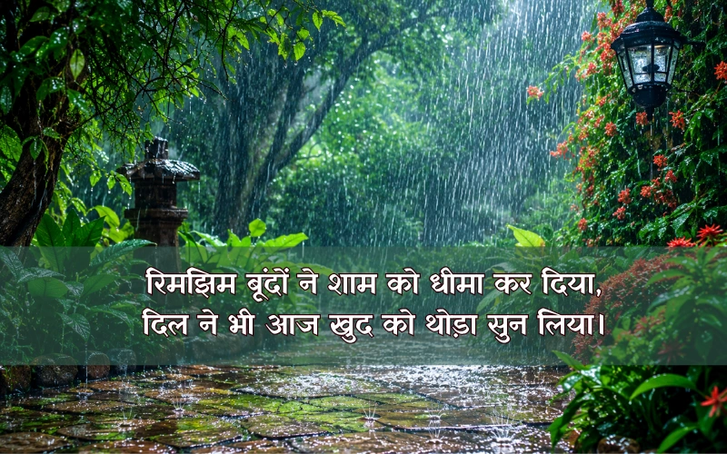 रिमझिम बारिश शायरी