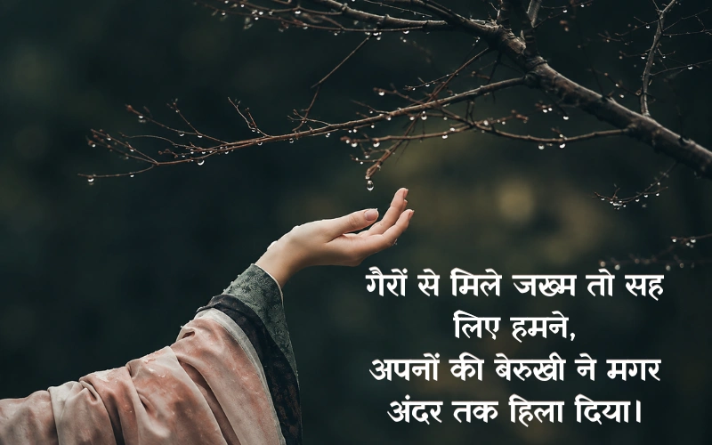 अपने से धोखा शायरी