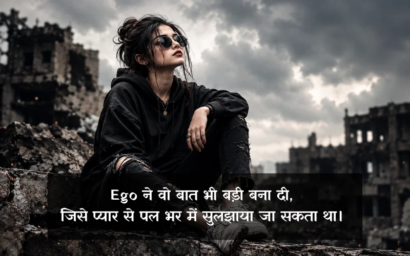 Ego Rishte Ghamand Shayari