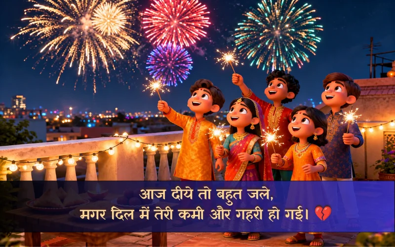 Sad लव दिवाली शायरी