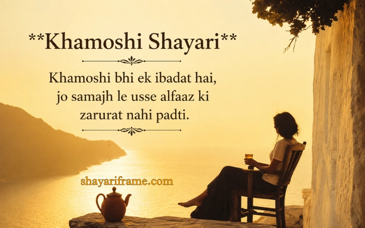165+ Khamoshi Shayari | दिल छू लेने वाली खामोशी शायरी – Shayari Frame