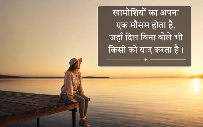 Khamoshi Shayari