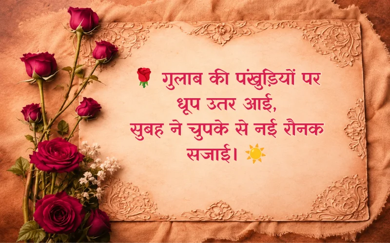 खूबसूरत गुलाब शायरी 