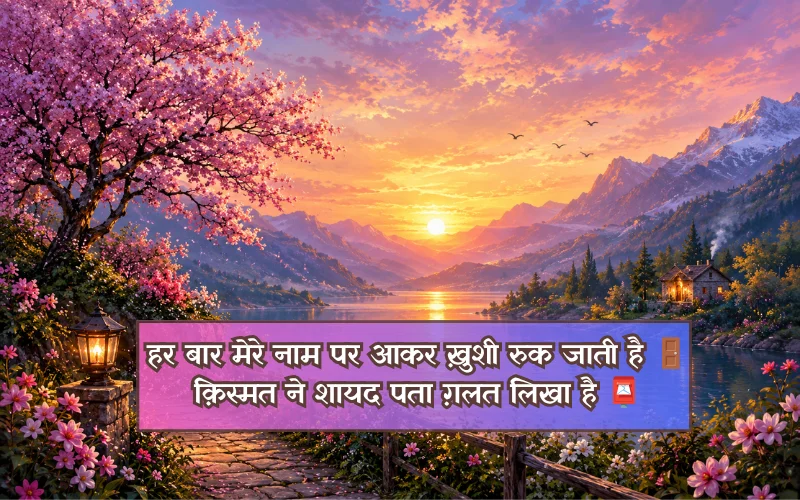 Bad Kismat Shayari