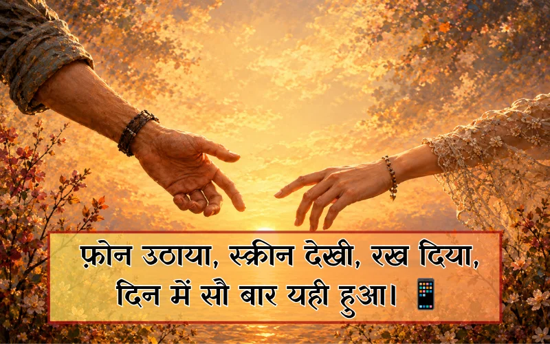 मैसेज का इंतजार शायरी