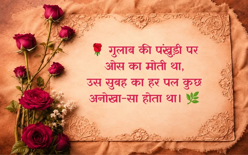 Gulab Shayari 2 Lines Hindi 